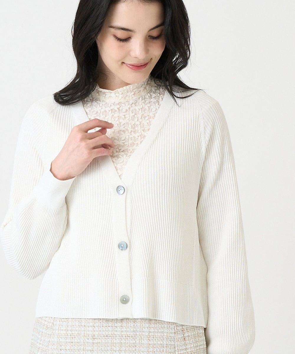 PRSEE02390 CHRISTIAN AUJARD [アンサンブル対応]ホールガーメントニットカーディガン