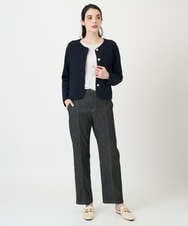 PRSEE10460 CHRISTIAN AUJARD(クリスチャン・オジャール) ツィーディーニットジャケット ネイビー