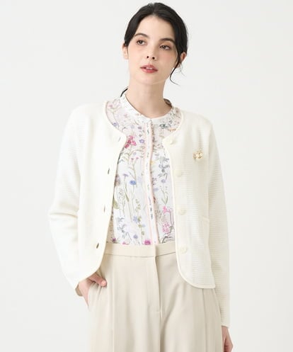 PRSEE10460 CHRISTIAN AUJARD ツィーディーニットジャケット