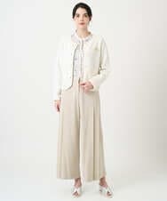 PRSEE10460 CHRISTIAN AUJARD(クリスチャン・オジャール) ツィーディーニットジャケット アイボリー