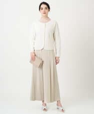 PRSEE10460 CHRISTIAN AUJARD(クリスチャン・オジャール) ツィーディーニットジャケット アイボリー