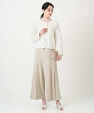 PRSEE10460 CHRISTIAN AUJARD(クリスチャン・オジャール) ツィーディーニットジャケット アイボリー