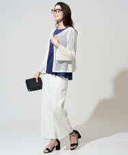 PRSGD22330 CHRISTIAN AUJARD(クリスチャン・オジャール) リネンライクニットカーディガン ホワイト