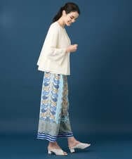 PRSGD22330 CHRISTIAN AUJARD(クリスチャン・オジャール) リネンライクニットカーディガン ホワイト