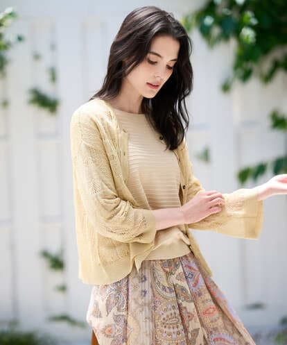 PRSGD56390 CHRISTIAN AUJARD シャイニーメッシュ羽織り