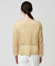 PRSGD56390 CHRISTIAN AUJARD(クリスチャン・オジャール) シャイニーメッシュ羽織り ゴールド