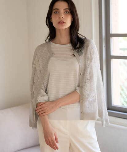 PRSGD56390 CHRISTIAN AUJARD シャイニーメッシュ羽織り