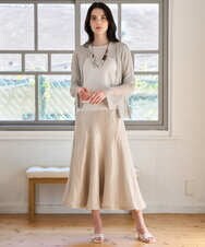 PRSGD56390 CHRISTIAN AUJARD(クリスチャン・オジャール) シャイニーメッシュ羽織り シルバー