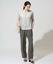 PRSGD56390 CHRISTIAN AUJARD(クリスチャン・オジャール) シャイニーメッシュ羽織り シルバー