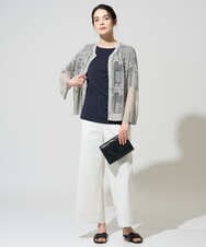 PRSGD56390 CHRISTIAN AUJARD(クリスチャン・オジャール) シャイニーメッシュ羽織り シルバー