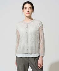 PRSGD56390 CHRISTIAN AUJARD(クリスチャン・オジャール) シャイニーメッシュ羽織り シルバー