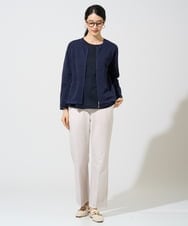 PRSGE10490 CHRISTIAN AUJARD(クリスチャン・オジャール) スクエアージャカード羽織り ネイビー