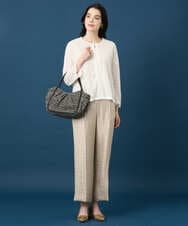 PRSGE10490 CHRISTIAN AUJARD(クリスチャン・オジャール) スクエアージャカード羽織り アイボリー