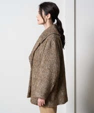 PRUAD30790 CHRISTIAN AUJARD(クリスチャン・オジャール) シャギーオーバーコート ブラウン