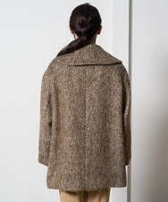 PRUAD30790 CHRISTIAN AUJARD(クリスチャン・オジャール) シャギーオーバーコート ブラウン