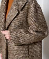 PRUAD30790 CHRISTIAN AUJARD(クリスチャン・オジャール) シャギーオーバーコート ブラウン