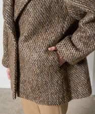 PRUAD30790 CHRISTIAN AUJARD(クリスチャン・オジャール) シャギーオーバーコート ブラウン