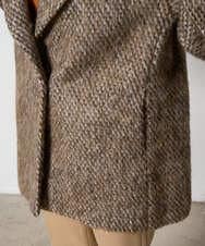 PRUAD30790 CHRISTIAN AUJARD(クリスチャン・オジャール) シャギーオーバーコート ブラウン