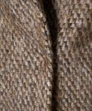 PRUAD30790 CHRISTIAN AUJARD(クリスチャン・オジャール) シャギーオーバーコート ブラウン