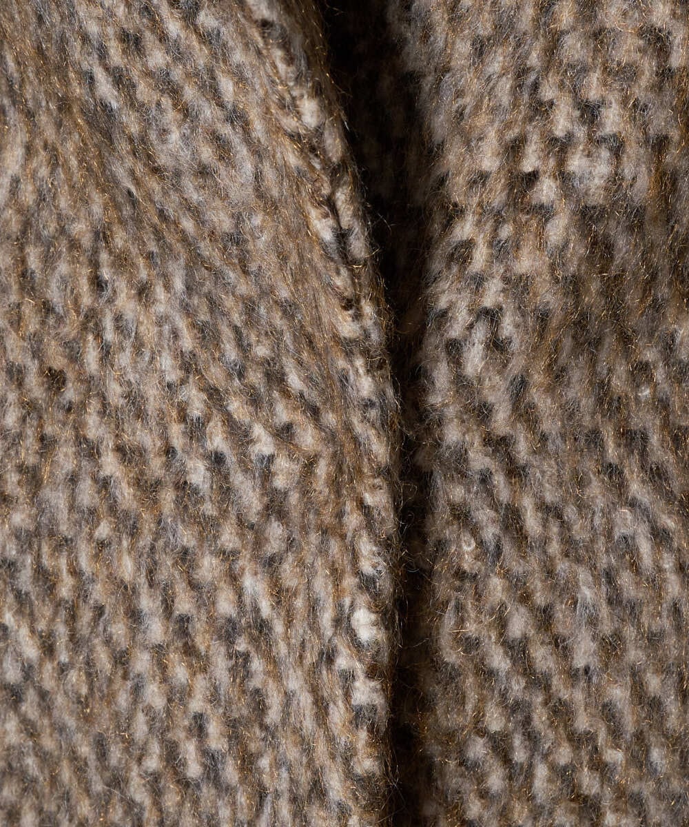 PRUAD30790 CHRISTIAN AUJARD(クリスチャン・オジャール) シャギーオーバーコート ブラウン