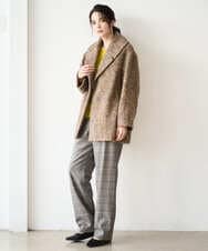 PRUAD30790 CHRISTIAN AUJARD(クリスチャン・オジャール) シャギーオーバーコート ブラウン