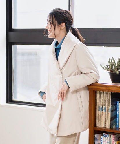 PRVAD43800 CHRISTIAN AUJARD [暖か･軽い]ミドル丈ダウンコート