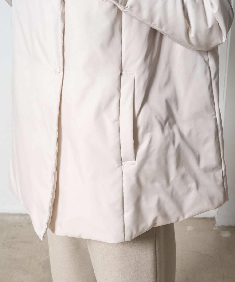 PRVAD43800 CHRISTIAN AUJARD(クリスチャン・オジャール) [暖か･軽い]ミドル丈ダウンコート アイボリー