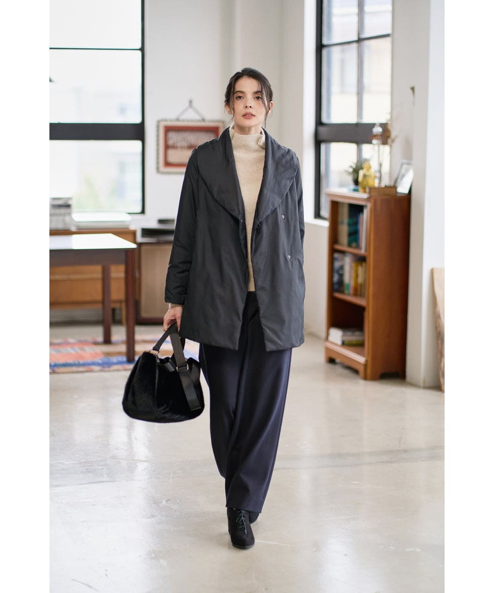 PRVAD43800 CHRISTIAN AUJARD(クリスチャン・オジャール) [暖か･軽い]ミドル丈ダウンコート ブラック