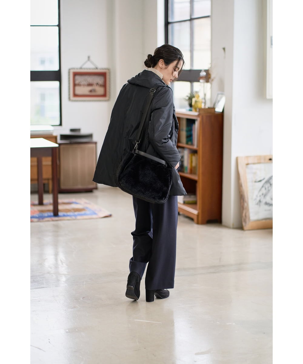 PRVAD43800 CHRISTIAN AUJARD(クリスチャン・オジャール) [暖か･軽い]ミドル丈ダウンコート ブラック