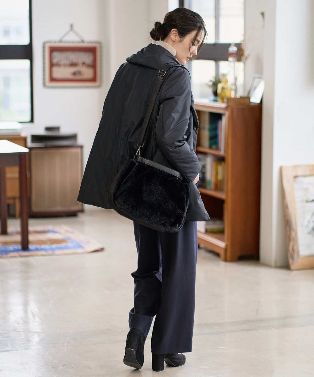 PRVAD43800 CHRISTIAN AUJARD(クリスチャン・オジャール) [暖か･軽い]ミドル丈ダウンコート ブラック