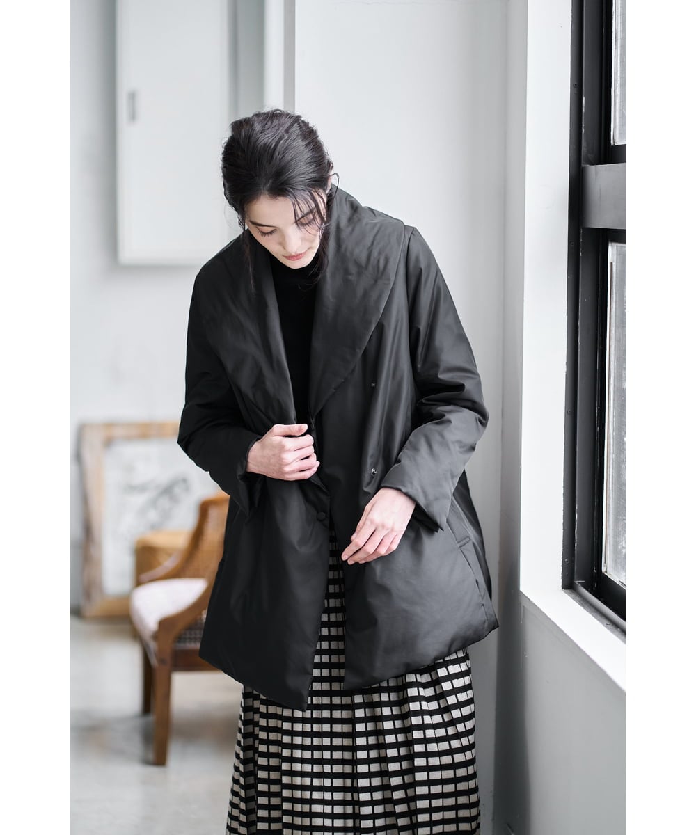 PRVAD43800 CHRISTIAN AUJARD(クリスチャン・オジャール) [暖か･軽い]ミドル丈ダウンコート ブラック