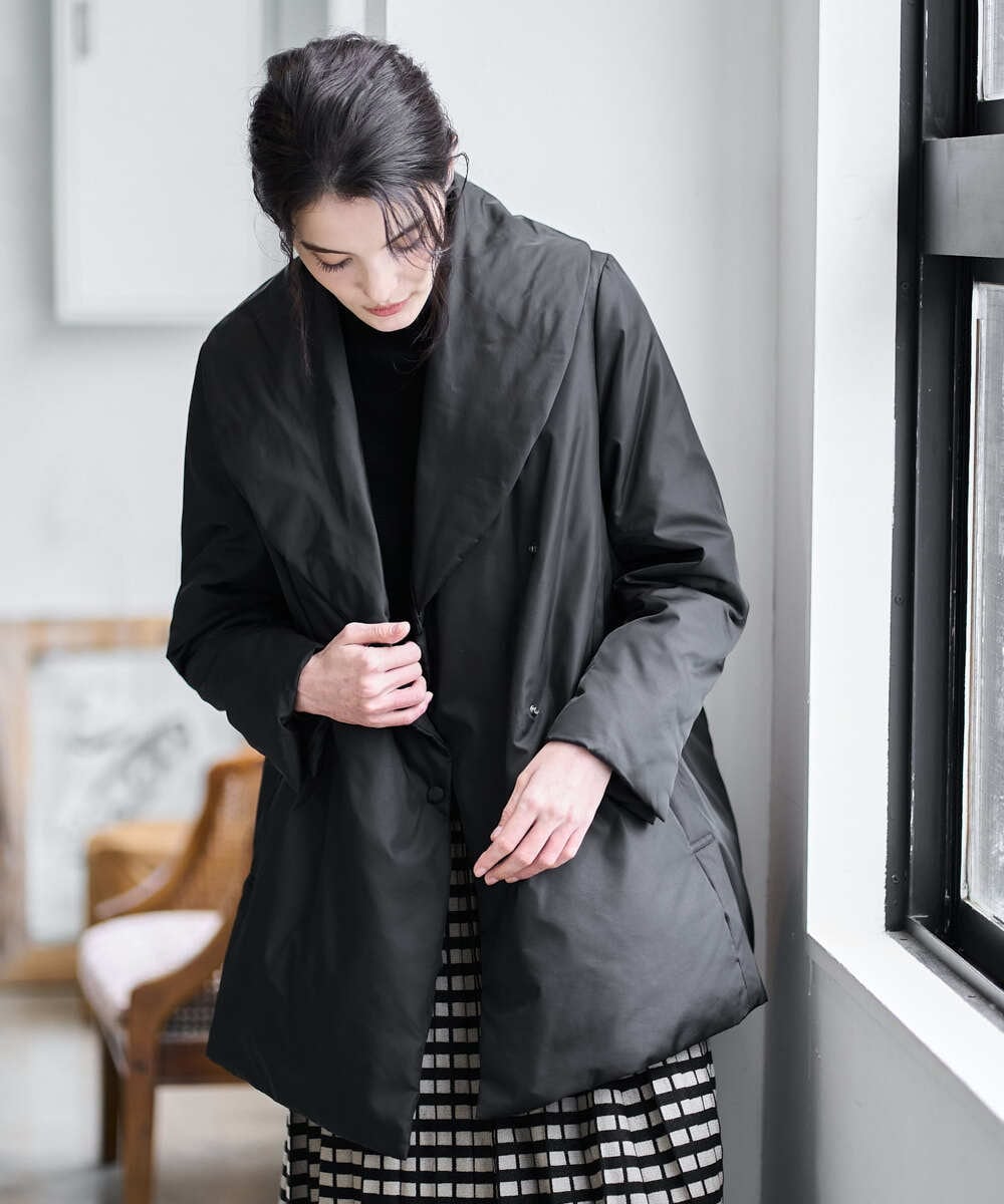 PRVAD43800 CHRISTIAN AUJARD(クリスチャン・オジャール) [暖か･軽い]ミドル丈ダウンコート ブラック