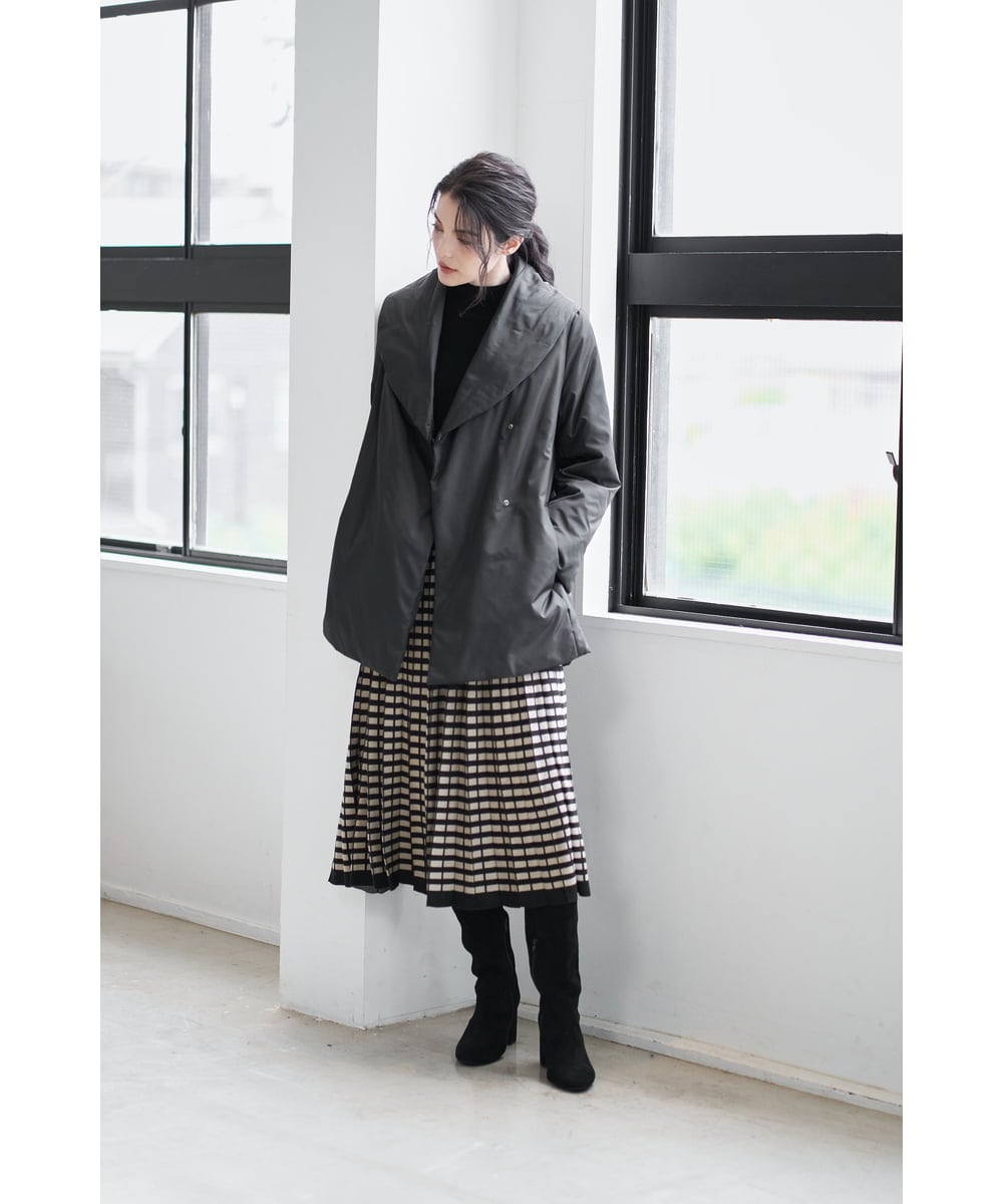 PRVAD43800 CHRISTIAN AUJARD(クリスチャン・オジャール) [暖か･軽い]ミドル丈ダウンコート ブラック