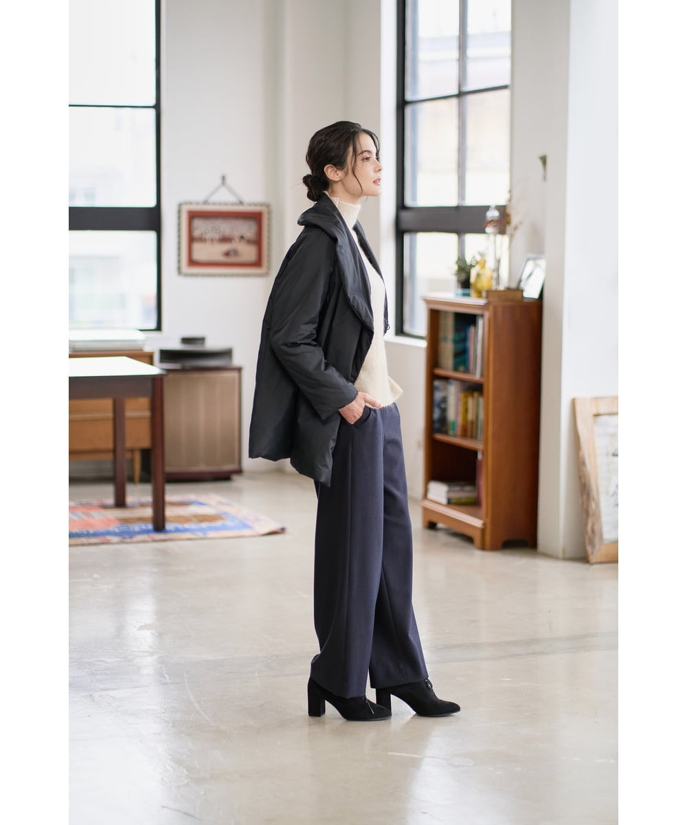 PRVAD43800 CHRISTIAN AUJARD(クリスチャン・オジャール) [暖か･軽い]ミドル丈ダウンコート ブラック