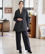 PRVAD43800 CHRISTIAN AUJARD(クリスチャン・オジャール) [暖か･軽い]ミドル丈ダウンコート ブラック