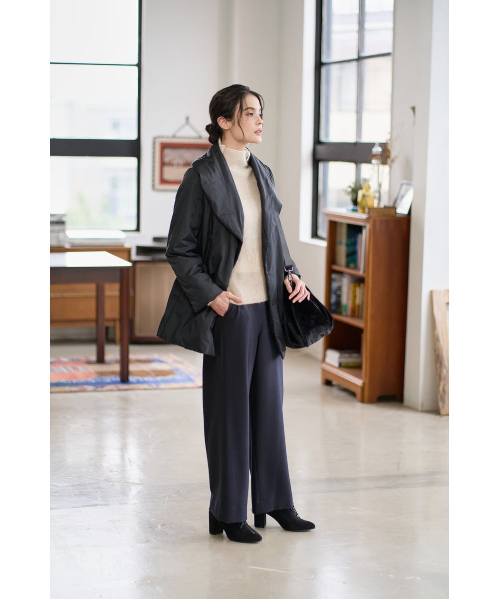 PRVAD43800 CHRISTIAN AUJARD(クリスチャン・オジャール) [暖か･軽い]ミドル丈ダウンコート ブラック