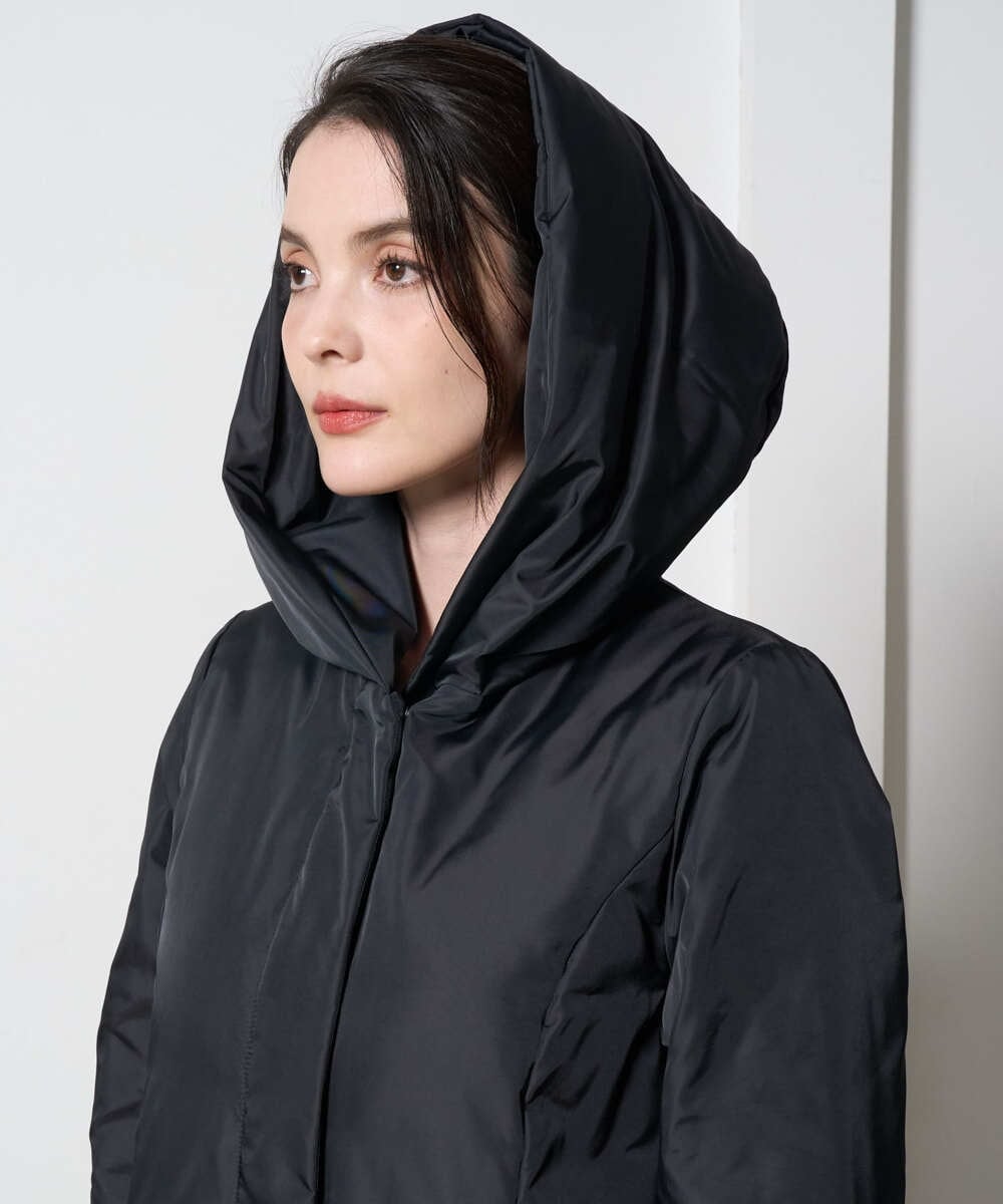 PRVAD44900 CHRISTIAN AUJARD(クリスチャン・オジャール) [暖か･軽い]フーディーダウンコート ブラック