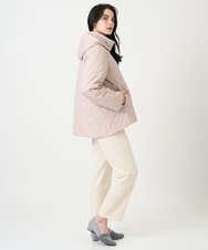 PRVAF49590 CHRISTIAN AUJARD(クリスチャン・オジャール) [フード着脱可]キルティングコート ピンクベージュ