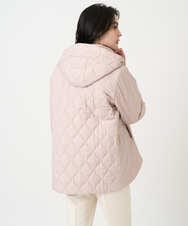 PRVAF49590 CHRISTIAN AUJARD(クリスチャン・オジャール) [フード着脱可]キルティングコート ピンクベージュ