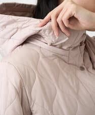 PRVAF49590 CHRISTIAN AUJARD(クリスチャン・オジャール) [フード着脱可]キルティングコート ピンクベージュ