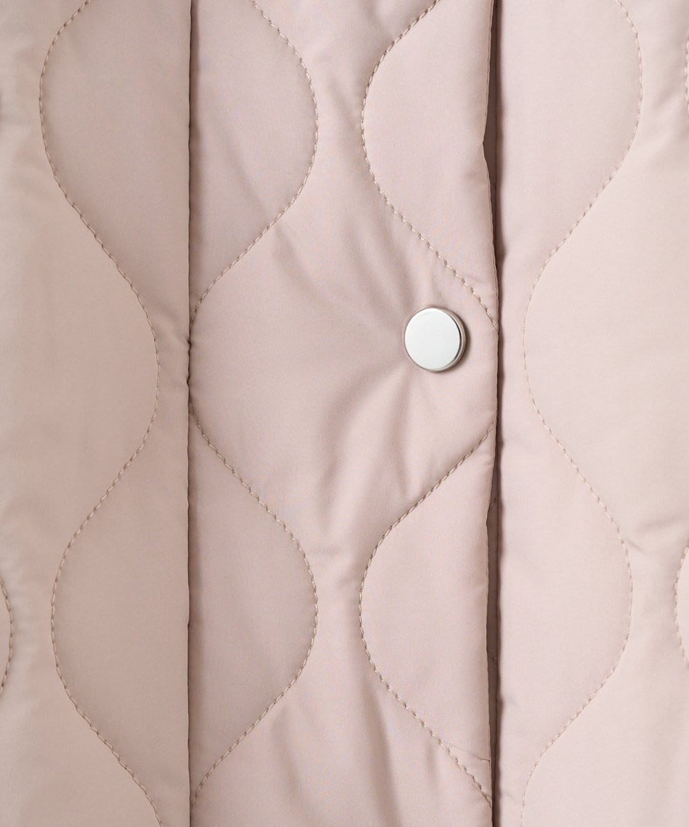 PRVAF49590 CHRISTIAN AUJARD(クリスチャン・オジャール) [フード着脱可]キルティングコート ピンクベージュ