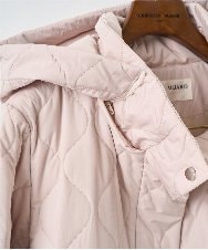 PRVAF49590 CHRISTIAN AUJARD(クリスチャン・オジャール) [フード着脱可]キルティングコート ピンクベージュ