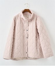 PRVAF49590 CHRISTIAN AUJARD(クリスチャン・オジャール) [フード着脱可]キルティングコート ピンクベージュ