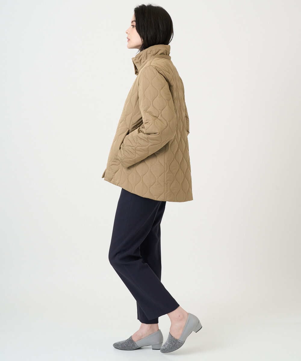 PRVAF49590 CHRISTIAN AUJARD(クリスチャン・オジャール) [フード着脱可]キルティングコート カーキブラウン