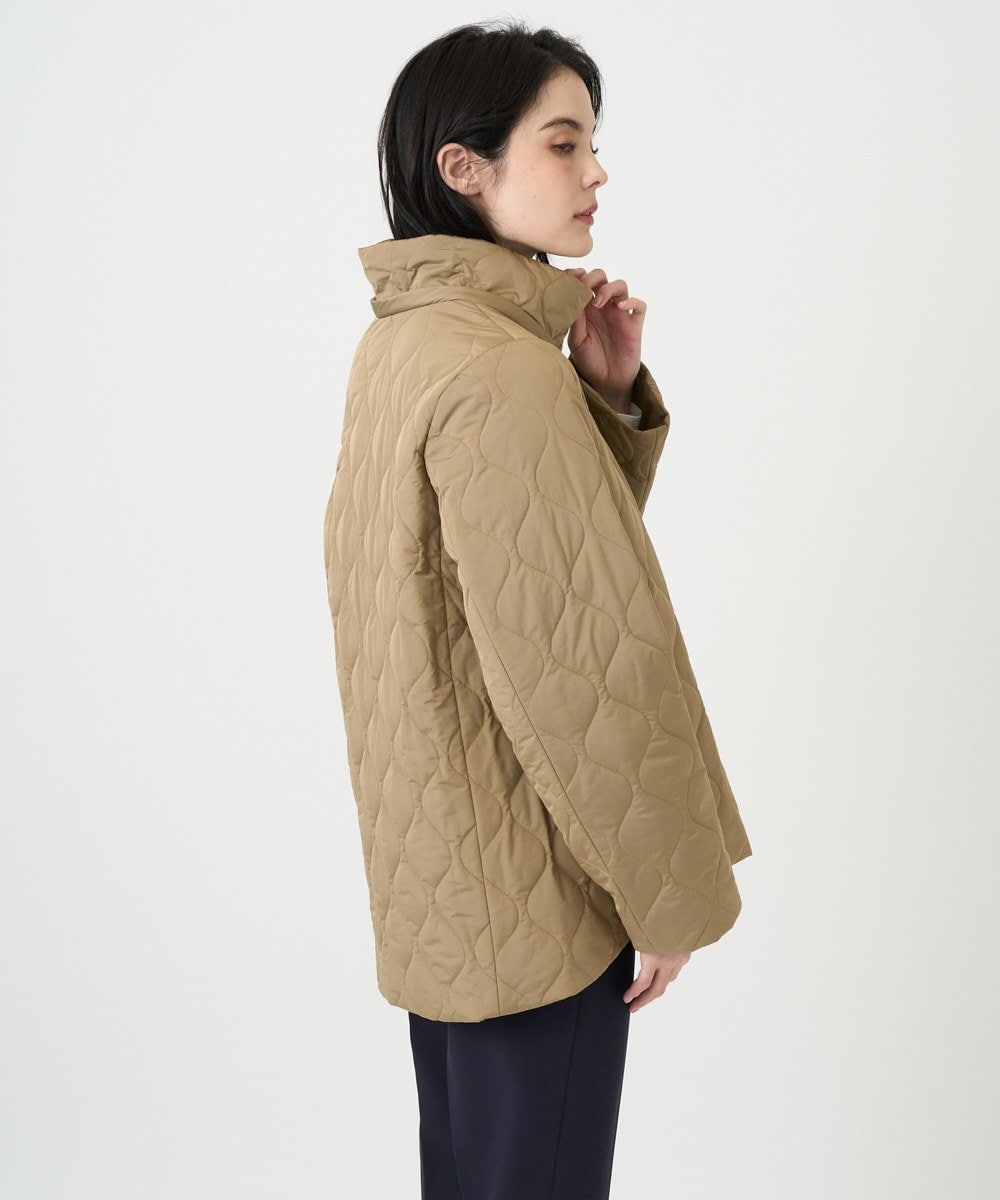 PRVAF49590 CHRISTIAN AUJARD(クリスチャン・オジャール) [フード着脱可]キルティングコート カーキブラウン