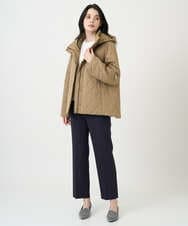 PRVAF49590 CHRISTIAN AUJARD(クリスチャン・オジャール) [フード着脱可]キルティングコート カーキブラウン