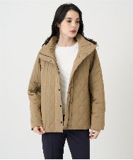 PRVAF49590 CHRISTIAN AUJARD(クリスチャン・オジャール) [フード着脱可]キルティングコート カーキブラウン