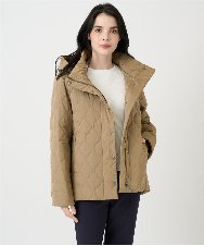 PRVAF49590 CHRISTIAN AUJARD(クリスチャン・オジャール) [フード着脱可]キルティングコート カーキブラウン