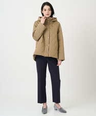 PRVAF49590 CHRISTIAN AUJARD(クリスチャン・オジャール) [フード着脱可]キルティングコート カーキブラウン