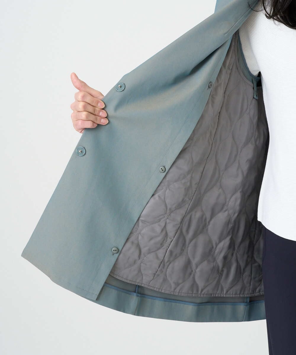 PRVEE04790 CHRISTIAN AUJARD(クリスチャン・オジャール) [ライナー付]デザインハーフコート グリーン